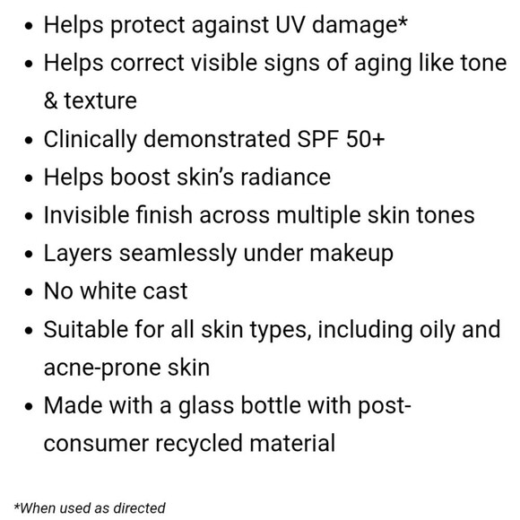 Kiehl's Better Sun Screen UV Serum SPF 50+ Collagen Peptide 0.5 fl. oz - Picture 8 of 8